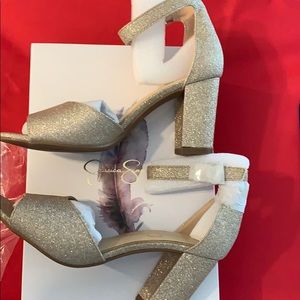 Jessica Simpson Champagne Heels